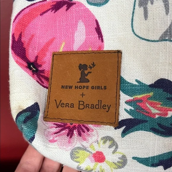 Rare Floral/Fruit Canvas Vera Bradley Tote Bag - Picture 2 of 16